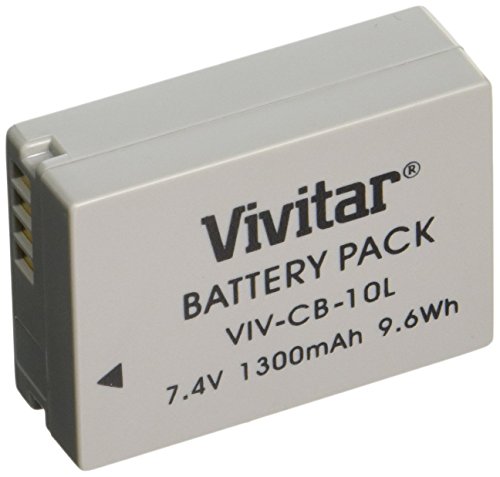 Product Cover Vivitar NB-10L Ultra High Capacity 1300mAh Li-ion Battery for Canon PowerShot SX50 HS, Powershot SX40 HS, PowerShot G1X, Powershot G16, Powershot G15 (Canon NB-10L Replacement)