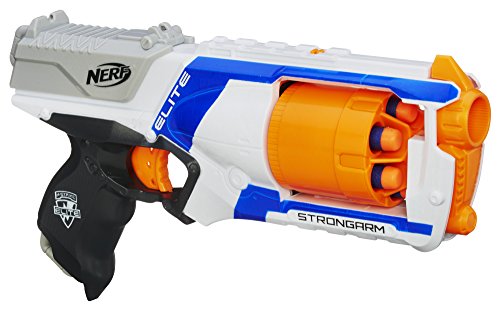 Product Cover Nerf N Strike Elite Strongarm Toy Blaster with Rotating Barrel, Slam Fire, and 6 Official Nerf Elite Darts for Kids, Teens, & Adults(Amazon Exclusive)