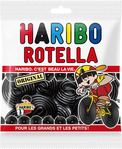 Product Cover Haribo Licorice Rotella Candies 300 grams from France