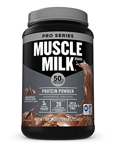 Product Cover Muscle Milk Pro Series Protein Powder, Knockout Chocolate, 50g Protein, 2.54 Pound