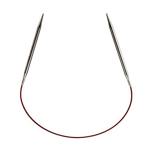 Product Cover ChiaoGoo Red Lace Circular 16 inch (41cm) Stainless Steel Knitting Needle Size US 8 (5mm) 7016-8