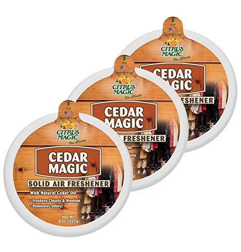 Product Cover Citrus Magic Solid Air Freshener Cedar, Pack of 3, 8-Ounces Each