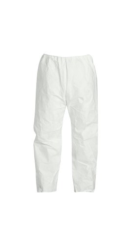 Product Cover DuPont Tyvek 400 TY350S Disposable Pant with Elastic Waist, White, Large (Pack of 50)