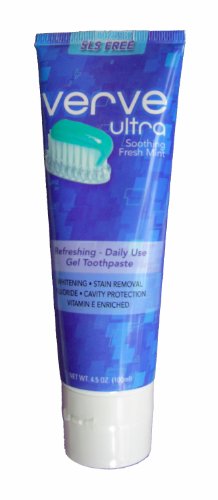 Product Cover Verve Ultra SLS-Free Toothpaste with Fluoride, 4.5 oz. (Pack of 4)