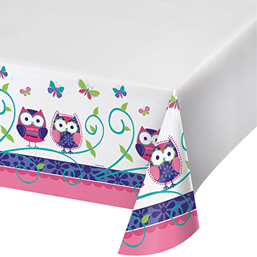 Product Cover Plastic Banquet Table Cover, Owl Pal