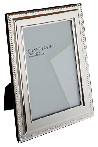 Product Cover Viceni Silver Plated Bead Photo Frame, 4 by 6 Inch