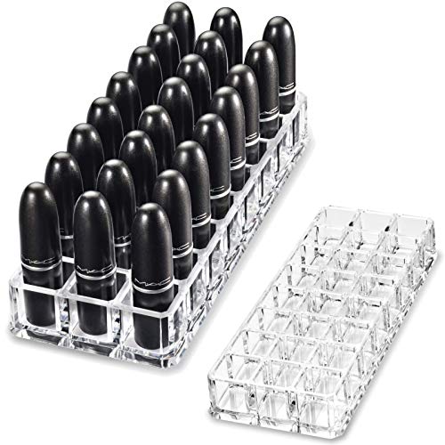 Product Cover byAlegory Premium Beauty Organization Acrylic Lipstick Organizer & Beauty Container 24 Space Storage (Clear)