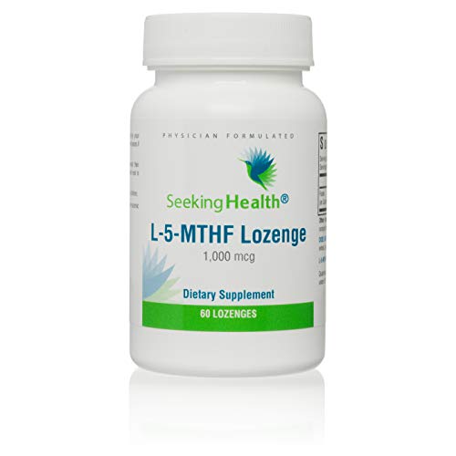 Product Cover L-5-MTHF Lozenge | Active Form of Folate | 1,000 mcg of Pure, Non-Racemic Form of L-Methylfolate | 60 Servings | Optimal Absorption | Seeking Health