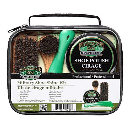 Product Cover Moneysworth & Best Military Shoe Shine Kit - 5 piece set