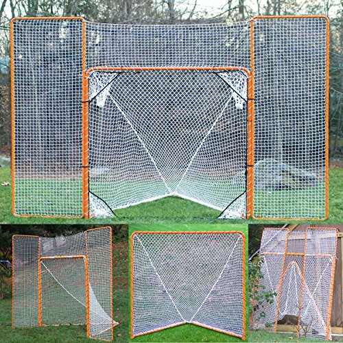 Product Cover EZGoal Lacrosse Folding Goal with Backstop and Targets, Orange