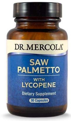 Product Cover Dr. Mercola, Saw Palmetto with Lycopene, 30 Servings (30 Capsules), Non GMO, Soy-Free, Gluten Free