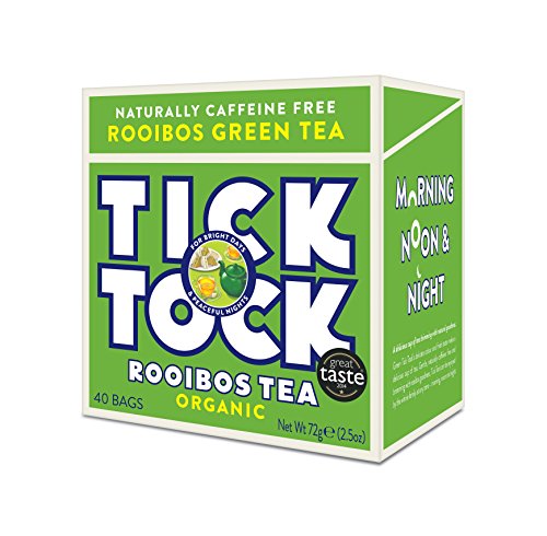 Product Cover TICK TOCK TEAS Rooibos Green Organic Tea, Green Box, 2.5 Ounce