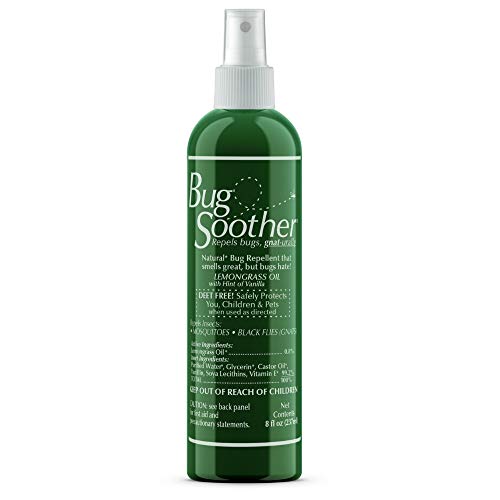 Product Cover Bug Soother Spray 8 oz - Natural Mosquito, Gnat and Insect Deterrent & Repellent with Essential Oils - Safe for Adults, Kids, Pets, & Environment - Made in USA - DEET Free