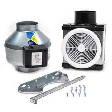 Product Cover Fantech PB110 Inline Exhaust Bath Fan Kit, 110 CFM, Remote mount fan, for 4