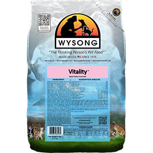 Product Cover Wysong Vitality Adult Feline Formula Dry Diet Cat Food - 5 Pound Bag