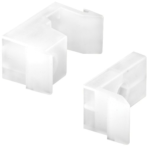Product Cover Prime-Line Products M 6218 Tub Enclosure Guides and Bumpers, White,(Pack of 2)