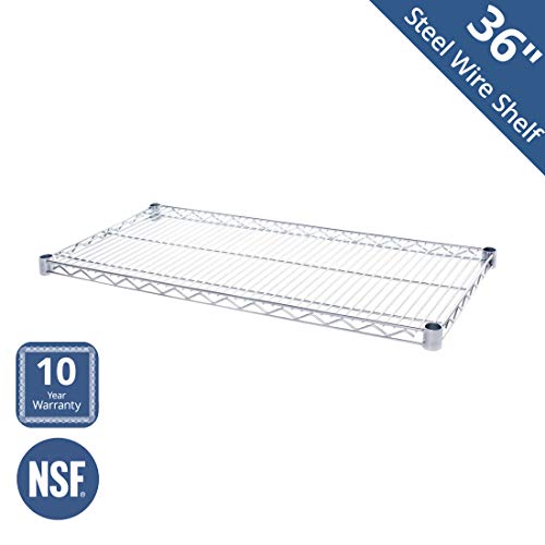 Product Cover Seville Classics UltraDurable Commercial-Grade NSF-Certified Steel Wire Shelf, 36