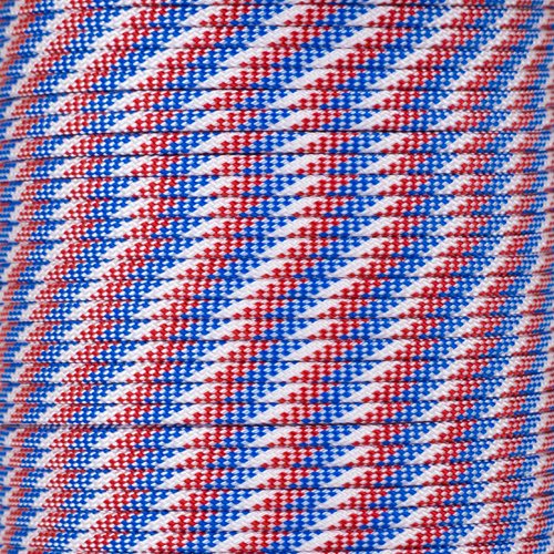 Product Cover PARACORD PLANET 10 20 25 50 100 Foot Hanks and 250 1000 Foot Spools of Parachute 550 Cord Type III 7 Strand Paracord (Red; White; Blue 100 Feet)
