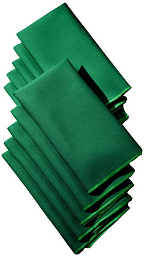 Product Cover LA Linen 10-Pack Polyester Poplin Napkins, 18 by 18-Inch, Emerald Green