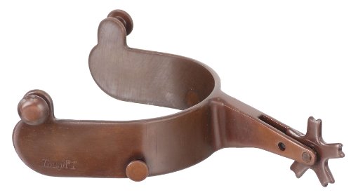 Product Cover Tough 1 Bull Rider Blue Steeled Rodeo Spurs, Brown