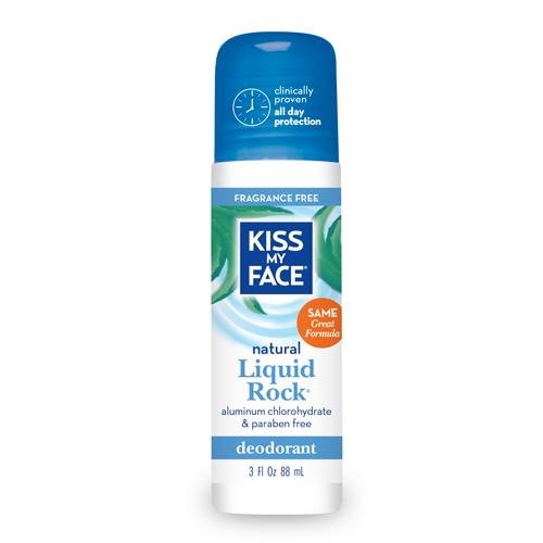 Product Cover Kiss My Face 0990648 Deodorant Liquid Rock Roll-on Fragrance Free - 3 Fl Oz