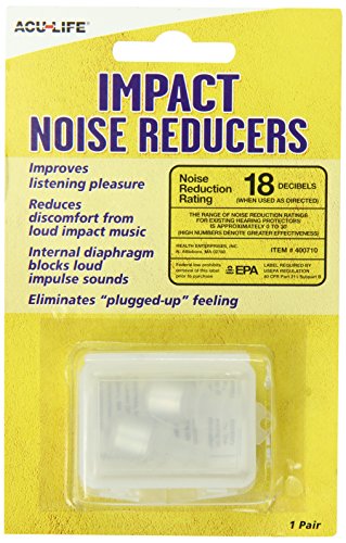 Product Cover Acu-Life Impact Noise Reducer Earplugs | 1 Pair | Music Ear Plugs | NRR 18