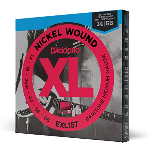Product Cover D'Addario Nickel Wound Electric Guitar Strings, 1-Pack, Baritone Medium, 14-68