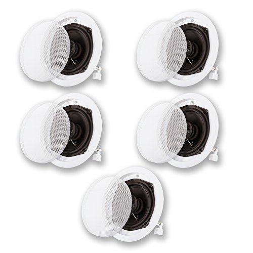 Product Cover Acoustic Audio R191 in Ceiling/in Wall 5 Speaker Set 2 Way Home Theater 1000 Watt New R191-5S