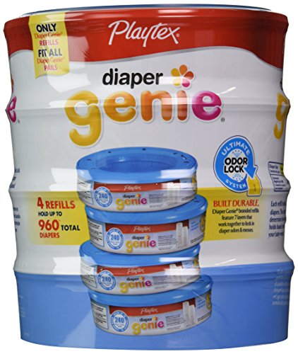 Product Cover Playtex Diaper Genie Disposal System Refills, 960 count, 4 Pack