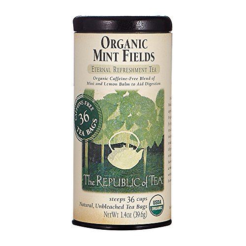 Product Cover The Republic of Tea Organic Mint Fields Tea, 36 Tea Bags, Herbal Mint Blend