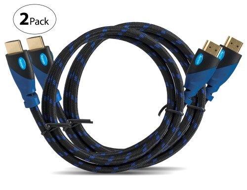 Product Cover Aurum Ultra Series - High Speed HDMI Cable with Ethernet - 2 Pack 12 FT - Supports 3D & Audio Return Channel - Full HD [Latest Version] - 12 Feet - 2 Pack