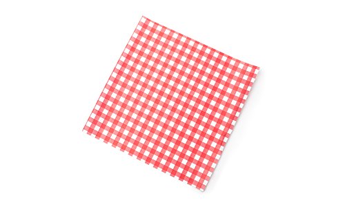 Product Cover Fox Run 13201 French Fry Wax Paper Liners, Red Gingham, 24-Count