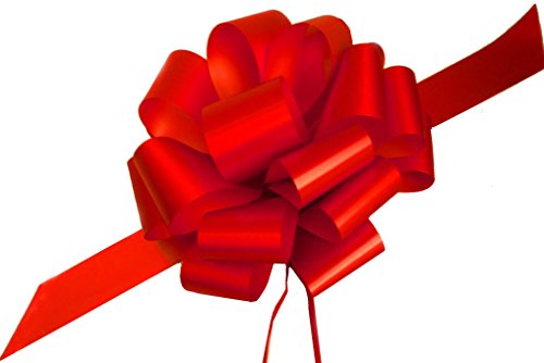 Product Cover Large Red Ribbon Pull Bows - 9
