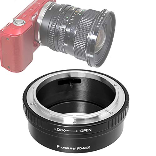 Product Cover Fotasy Canon FD Lens to Sony E-Mount Adapter, FD to E-Mount, Canon FD Adapter to E Mount, fits Sony NEX-5T NEX-6 NEX-7 a3000 a3500 a5000 a5100 a6000 a6100 a6300 a6400 a6400 a6500 a6600