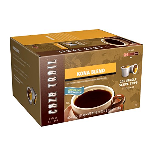 Product Cover Caza Trail Coffee, Kona Blend, 100 Single Serve Cups