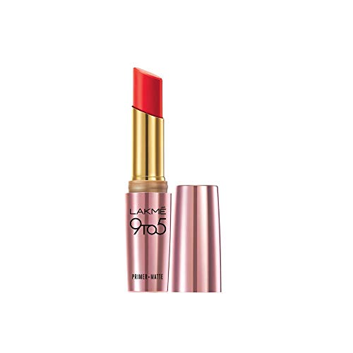 Product Cover Lakme 9 to 5 Matte Lip Color, Red Coat R1, 3.6g