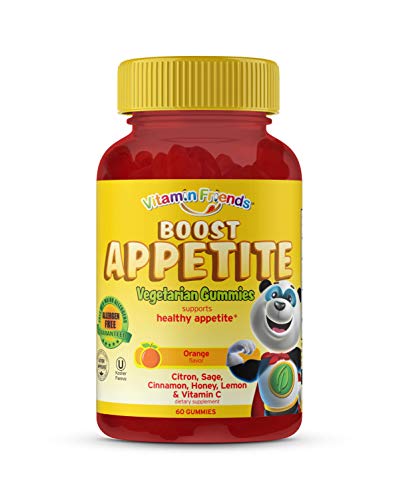 Product Cover Vitamin Friends All Natural Vegan Children's Appetite Stimulant and Weight Gainer with Boost Appetite Gummies, 1 Pack, 60 Count, Orange Flavor Vitamin