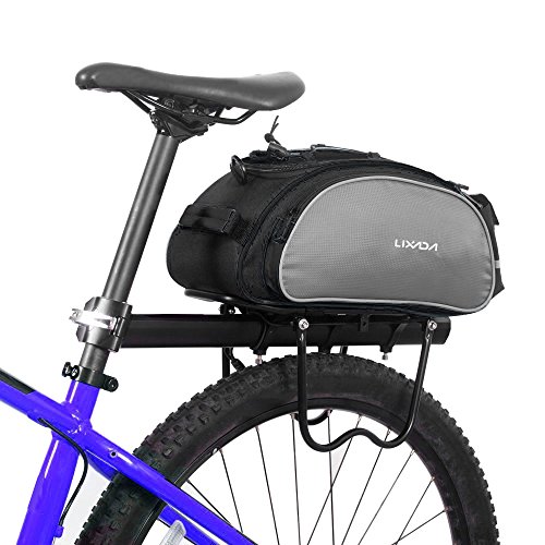 Product Cover Lixada Bicycle Rack Bag 13L Waterproof Cycling Bike Rear Seat Cargo Bag MTB Road Bike Rack Carrier Trunk Bag Pannier Handbag