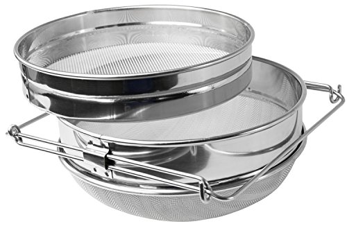 Product Cover VIVO Stainless Steel Honey Strainer Double Sieve | Bee Keeping Equipment Filter (BEE-V101H)