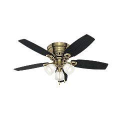 Product Cover Hunter Fan Company Hunter 52085 Traditional 46``Ceiling Fan from Hatherton Collection Finish, inch, Antique Brass