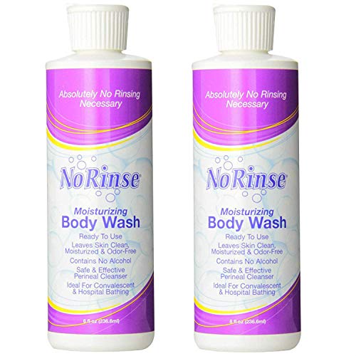 Product Cover No-Rinse Body Wash, 8 fl oz - Leaves Skin Clean, Moisturized and Odor-Free (Pack of 2)