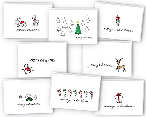 Product Cover Merry Christmas Greeting Cards Collection - 24 Cards & Envelopes