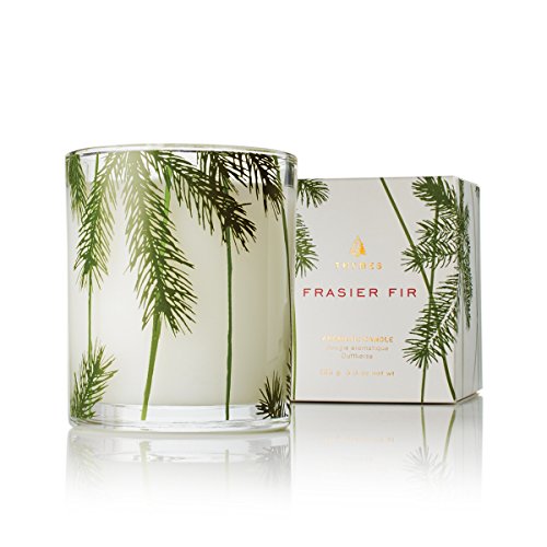 Product Cover Thymes - Frasier Fir Pine Needle Decorative Glass Jar Candle with 50-Hour Burn Time - 6.5 Ounces