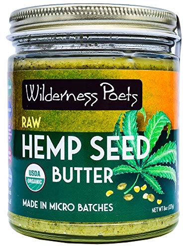 Product Cover Wilderness Poets Hemp Seed Butter - Organic, Raw, Seed Spread (8 Ounce)