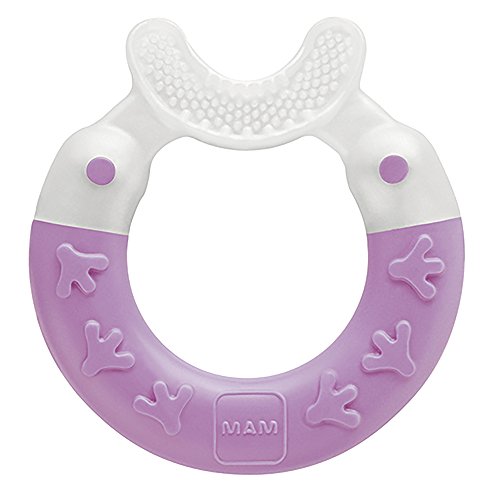Product Cover MAM Baby Toys, Teething Toys, Bite & Brush Teether, Girl, 3+ Months, 1-Count