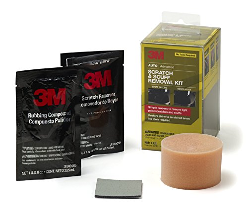 Product Cover 3M Scratch & Scuff Removal Kit, Simple Process to Remove Light Paint Scratches & Scuffs, 1 Kit