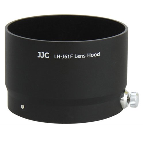 Product Cover JJC LH-J61F Black Professional Hard Lens Hood for Olympus 75mm F1.8 Replaces Olympus LH-61F