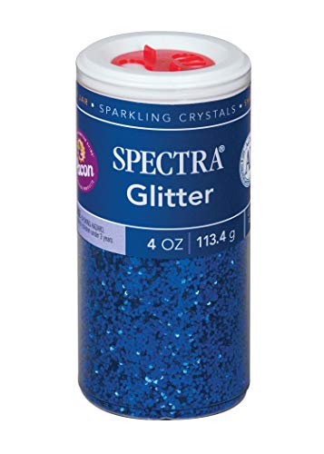 Product Cover Pacon Spectra Glitter Sparkling Crystals, Blue, 4-Ounce Jar (91640)