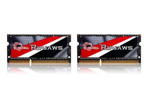 Product Cover G.SKILL Ripjaws Series 16GB (2x8GB) 204-Pin DDR3 SO-DIMM DDR3L 1600 (PC3L 12800) Laptop Memory Model F3-1600C9D-16GRSL
