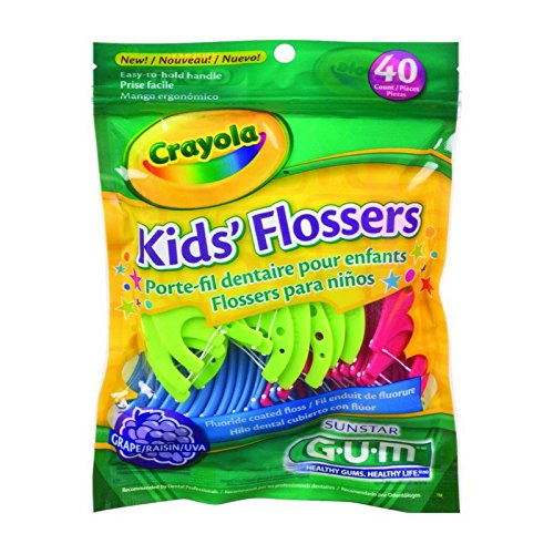 Product Cover GUM Crayola Kids' Flossers 40 Each (Pack of 3)